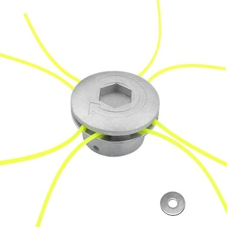 Grästrimmerhuvud i aluminium med 4 linor