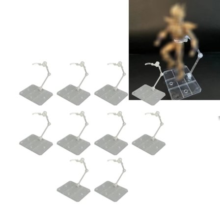 10 Set Action Figure Stativ Transparent Akryl Anime Figur Display Stativ Stödhållare Bas
