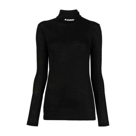 Jil Sander Turtlenecks Sort, Dame Rullekraver