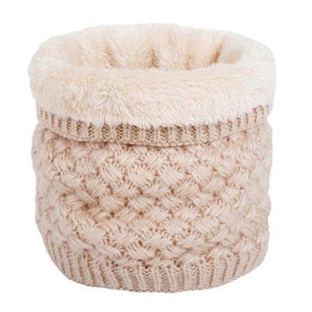 Hold Varmen Hagesmæk Halstørklæde Strikket Halstørklæde til Vinterbrug 2 stk. Beige