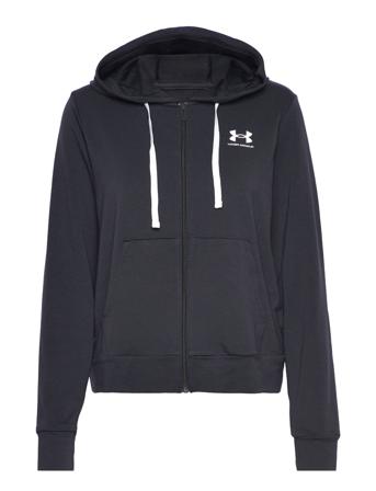 Rival Terry Fz Hoodie Hoodie Svart Under Armour
