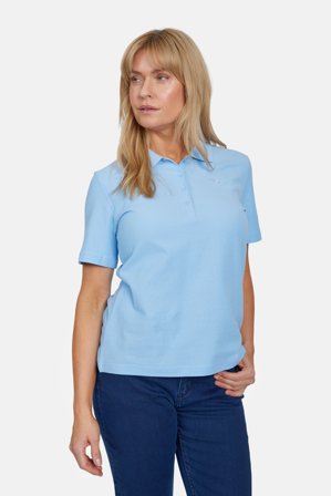 BRANDTEX - Kortærmet Polo T-shirt - Lys Blå