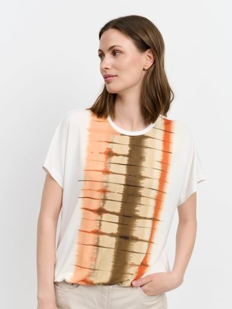 BRANDTEX - Kortærmet T-shirt - Koral Mix - Mønstret