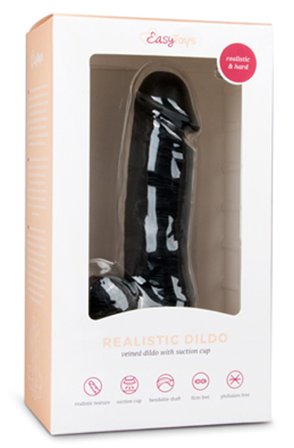 Kjøp Easytoys Realistic Dildo Black 17,5 cm - Dildo | God pris