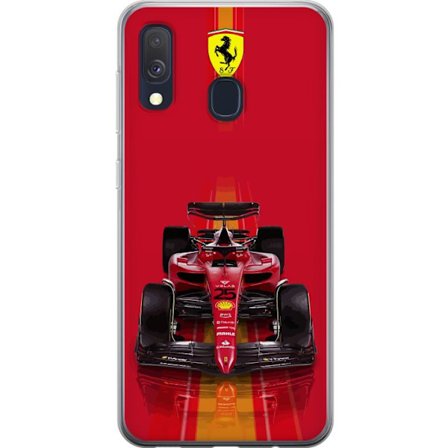 Yhteensopiva Puhelinkuori Samsung Samsung Galaxy A40 Ferrari Formula 1 -auto ikonisessa punaisessa muotoilussa urheilullisella tarkkuudella