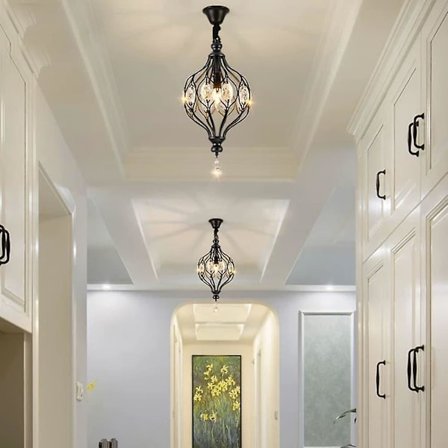 24cm Hengelampe Design Lys Metall Moderne 220-240v