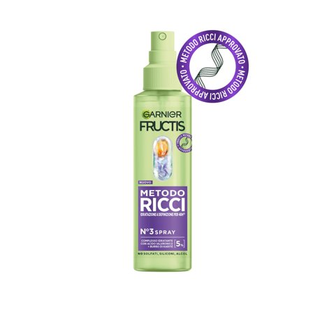Garnier Fructis Metodo Ricci Spray 150ml - Spray Capelli Styling & Finish