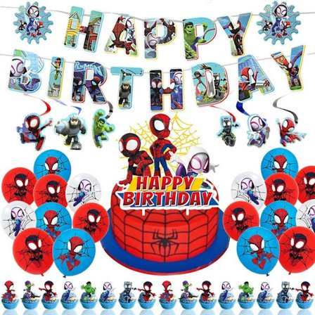 Jordgubbstema Grattis på födelsedagen Party Tillbehör Dekoration