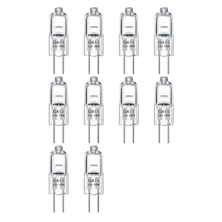 G4 Halogenlampor 10W 12V - Varmvitt