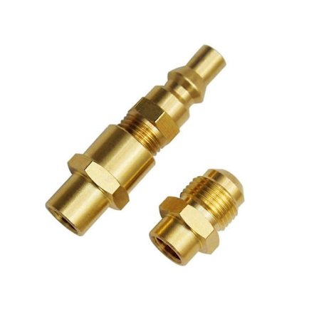 1/4 tomme RV Hurtigkoblingsadapter Erstatning Kompatibel med Q 100, 1000, 200, 2000, 1200, 2200 Bærbar Gass G-Perfet