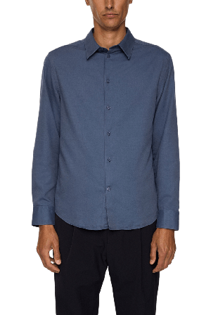 J.Lindeberg Slim LS Cotton Tencel Shirt Skjortor Herr Blå S