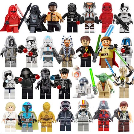 29 stk. Star Wars Minifigurer Actionfigurer Byggeklodser Børnelegetøj