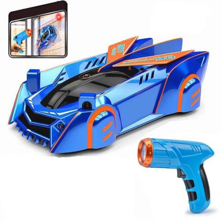 Uusi kuuma nollapainovoima-laser, laserohjattu seinäkiipeilijä, seinäkiipeilykilpa-auto Blue