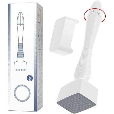 Derma Stamp Microneedling - Microneedle Derma Roller til hår og skæg - Microneedling hudpleje