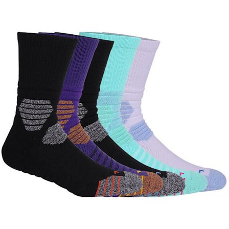 Mens Athletic Socks Elite Basketball Sport Compression Crew Sock