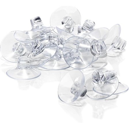 150 sugekopper med kabelkanal til lyskæder og vinduesdekorationer - robuste vindueskopper - sugekopholder Ø 40 mm_Kvalitetsgåvor