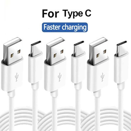 USB Typ C Mobiltelefonkablar 3A Snabbladdningssladd USB Adapterkabel För Samsung Huawei Xiaomi USB C Datakabel Sladd 1m 2m 3m