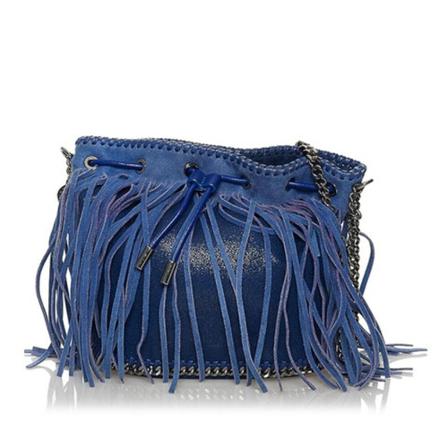 Stella McCartney Pre-owned, Pre-owned Crossbody Bag Blauw, Dames, Maat:ONE Size,leer