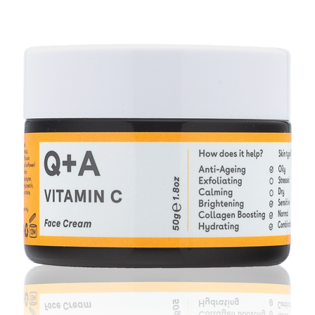 Q+A Vitamin C Face Cream, 50 g
