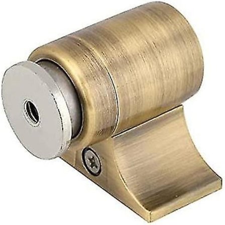 Magnetisk dörrstopp i rostfritt stål för hemmontering (brons)