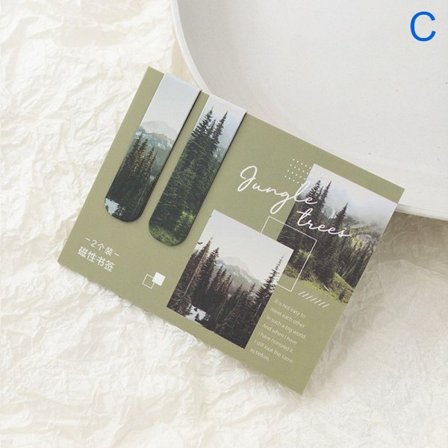 2 stk. Bogmærker med Magnet