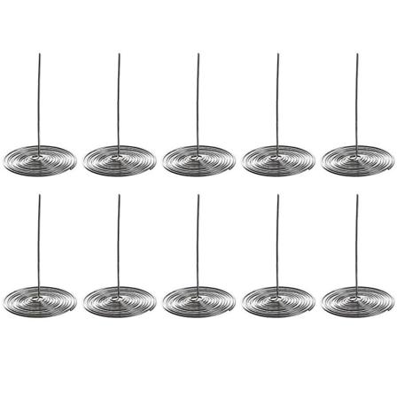 10 stk Tekannetut Sil Tekannefiltre Rustfrie stålfiltre Tuter Fjærsiler Silver 5.5X3.5CM