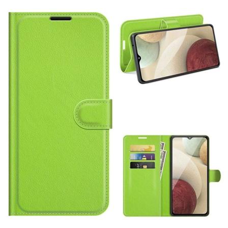Classic Samsung Galaxy A22 4G flip kuoret - Vihreä Green