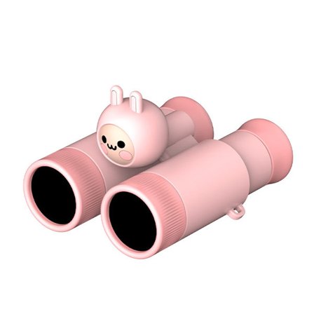 Rosa, barnekikkert 10x Mini kompakt kikkert leketøy høy oppløsning