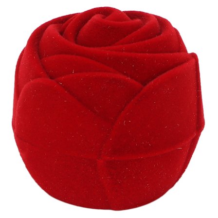 Smykkeæske Enkel Retro Stil Beskyttende Praktisk Elegant Rød Øreringe Opbevaring til Ringe Gave