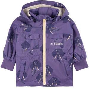 Mini Rodini Purple Elephants Shell Jacket 92/98 cm - Coats and jackets - 92/98 cm - Purple