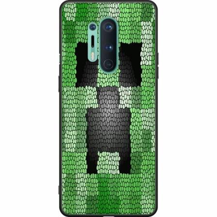 Oneplus 8 Pro Svart Skal Creeper / Minecraft