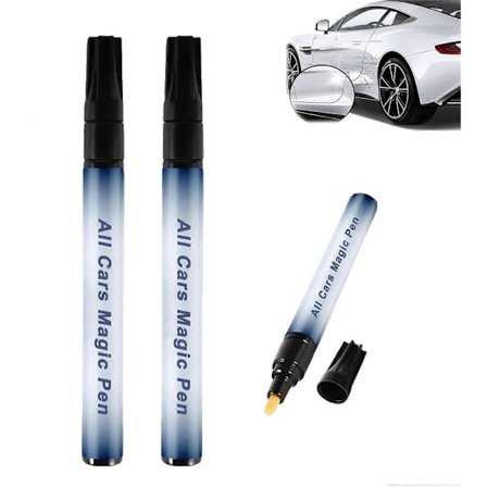 All Cars Magic Pen Naarmujen Korjaustyökalu Kaikille Ajoneuvon Väreille, Nopea Paikkamaali, Säänkestävä, Kevyt 2 kpl