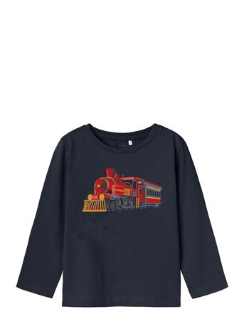 Nmmfolan Ls Top Tops T-shirts Long-sleeved T-shirts Navy Name It