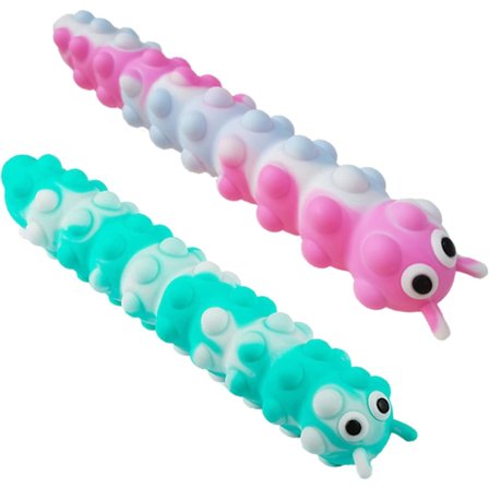 2 st caterpillar sugkopp studsande leksaker (mintgrön och rosa), slappna av