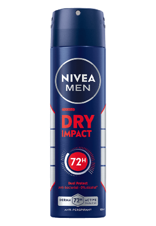 NIVEA Antiperspirant Deo Spray Dry Impact 150 ml MEN Herr