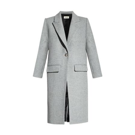 Zadig & Voltaire Monarque Frakke Grå, Dame Uldfrakker, Størrelse: S