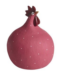 Dekoration høne 1-pak Cerise