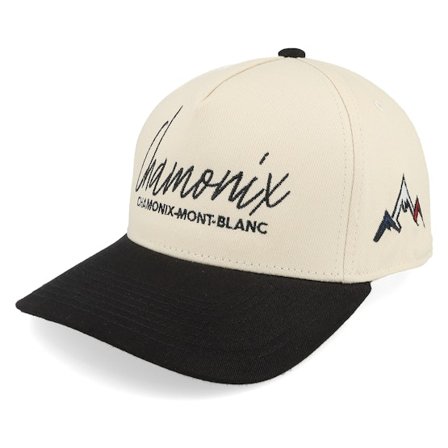 Iconic - Béžová adjustable Kšiltovka - Chamonix Mont Blanc Script Stone/Black A-frame Adjustable @ Hatstore