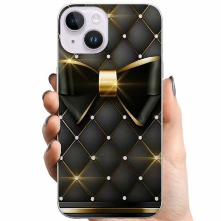 Apple Iphone 14 Tpu Mobilskal Gyllene Rosett