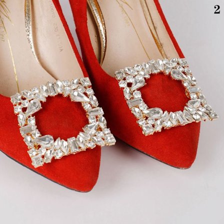 Mordely 1 par Shoe Clips Charm Spänne