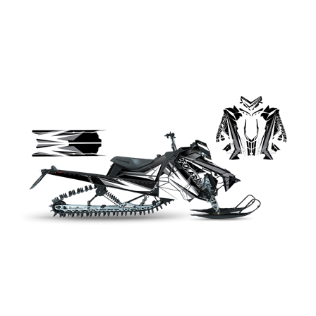 Tarrasarja SweTown Phat Valkoinen - Polaris Axys 800 SKS 146 2018-2020