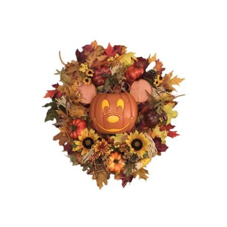 Konstgjord Halloween-kranspumpamus Solrosdörrdekor