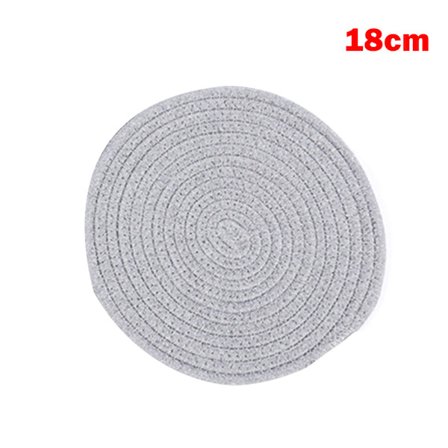Rund Bomull Linne Cup Underlägg Värmebeständig Matbord Tallrik Matta För Hem Skyddar Bord från utbränd 11/18/24cm