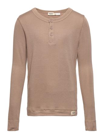 Taio T-shirts Long-sleeved T-shirts Beige MarMar Cph