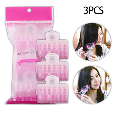 Selvklebende hårruller, selvholdende ruller, praktisk sklisikker hårnål kantklips for husholdning og salong