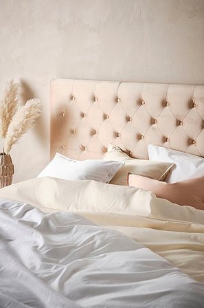 Jotex - Sengegavl 180 Cm Pudderbeige - SKENE - Køb Sengegavle hos Jotex