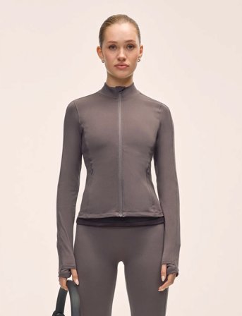 Casall Soft Touch Zip Jacket - Grey - S