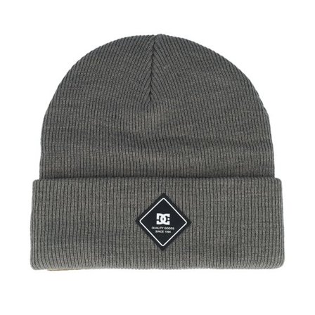 DC - Grå cuff Beanie - Kids Label Youth Beanie Pewter Cuff @ Hatstore