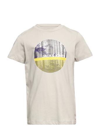 Jcobooster Tee Ss Crew Neck Oct 21 Jr T-shirt Beige Jack & J S