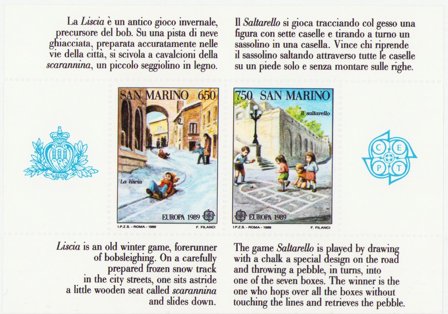 San Marino 1989 - MICHEL Bl. 12 - Postfrisk miniark